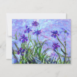 Monet Lilac Irises Postkarte