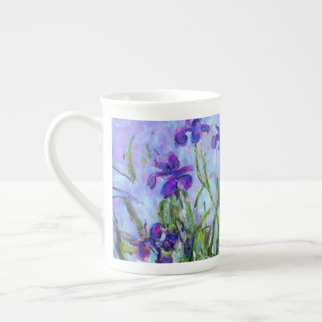 Monet Lilac Irises Prozellantasse (Links)