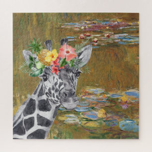 Monet Lily Pond and Giraffe Compilation
