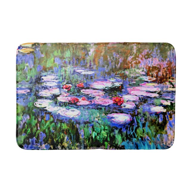 Monet - Los Nenufares (Wasserlilien),  Badematte (Vorderseite)