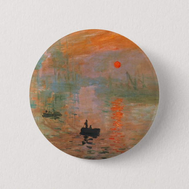Monet Malerei Button (Vorderseite)