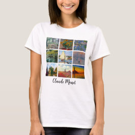 Monet Masterpiece Collage Personalisiert Art Print T-Shirt