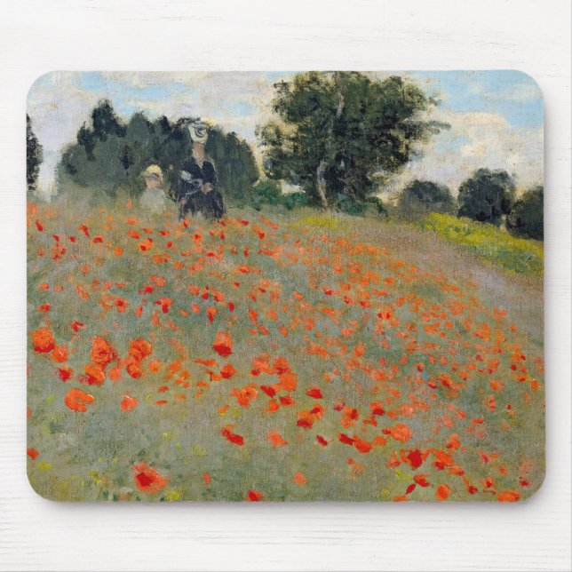 Monet Mohnblumen Mousepad (Vorne)