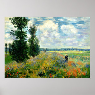Monet - Mohnfeld, Argentinien Poster