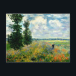 Monet - Mohnfeld, Argentinien Postkarte<br><div class="desc">Claude Monet 1875 Gemälde,  Poppy Field,  Argenteuil,  Postkarte nach Maß,  Bestseller</div>