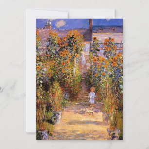 Monet - Monets Garten in Vetheuil Karte