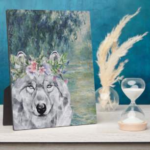 Monet Morning Seine und Grau Wolf Fotoplatte