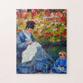 Monet Mutter und Kind im Garten
