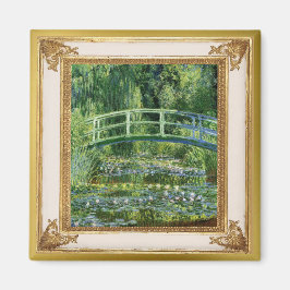 Monet Nénuphars et Bridge chef-d'oeuvre Magnet
