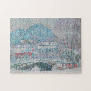 Monet - Norwegen, Dorf Sandviken im Schnee