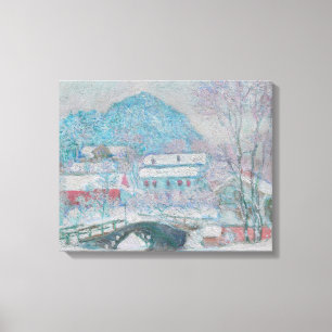 Monet - Norwegen, Dorf Sandviken im Schnee Leinwanddruck