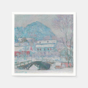 Monet - Norwegen, Sandviken Village in Snow Serviette
