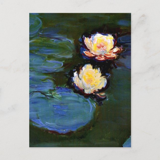 Monet - Nympheas, Water Lilies, Postkarte (Vorderseite)