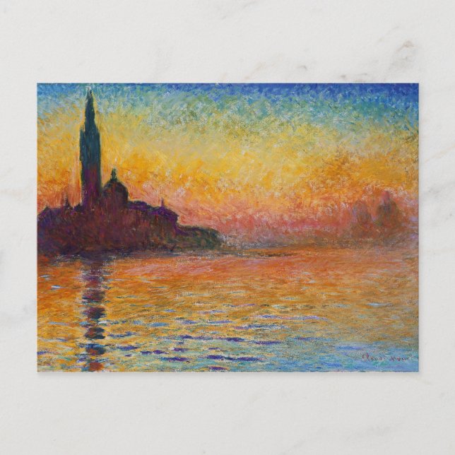 Monet Painting Postkarte (Vorderseite)