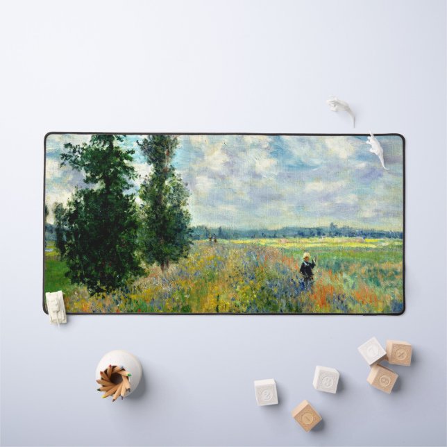 Monet peinture, Poppy Field, Argenteuil, (Tableau pour enfants)