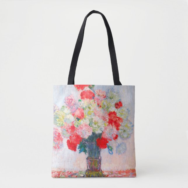Monet Peonies Tasche (Vorderseite)