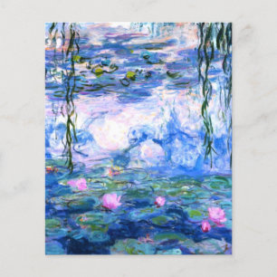 Monet Pink Water Lilies Flyer