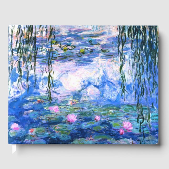 Monet Pink Water Lilies Gästebuch (Vorderseite)