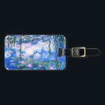 Monet Pink Water Lilies Gepäckanhänger<br><div class="desc">Ein Monet rosa Wasserlililie Gepäckanhänger mit schönen rosa Seerosen, die in einem ruhigen, blauen Teich mit Lilienpolstern schwimmen. Ein großartiges Monet-Geschenk für die Liebhaber von Impressionismus und französischer Kunst.</div>