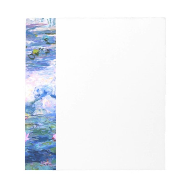 Monet Pink Water Lilies Notizblock (Vorderseite)