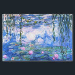 Monet Pink Water Lilies Seidenpapier<br><div class="desc">Monet rosa Wasserlililie Gewebepapier mit schönen rosa Seerosen schwimmend in einem ruhigen, blauen Teich mit Lilienpolstern. Ein großartiges Monet-Geschenk für die Liebhaber von Impressionismus und französischer Kunst.</div>