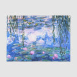 Monet Pink Water Lilies Seidenpapier<br><div class="desc">Monet rosa Wasserlililie Gewebepapier mit schönen rosa Seerosen schwimmend in einem ruhigen, blauen Teich mit Lilienpolstern. Ein großartiges Monet-Geschenk für die Liebhaber von Impressionismus und französischer Kunst.</div>