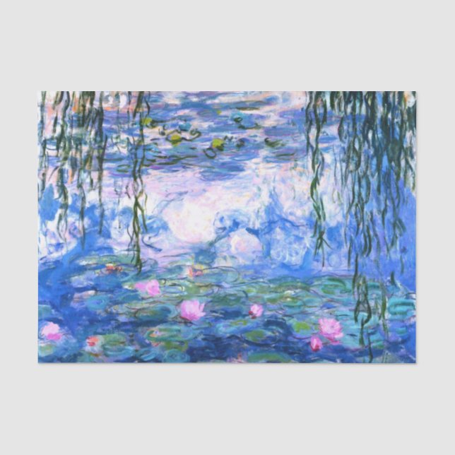 Monet Pink Water Lilies  Seidenpapier (Vorderseite)