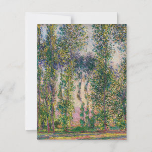Monet Poplars à Giverny Invitations
