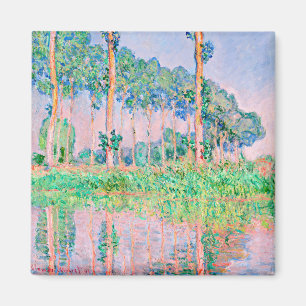 Monet - Poplars, rosa Wirkung Magnet