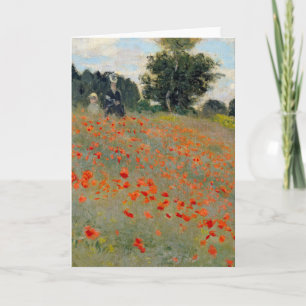 Monet Poppies Grußkarte Karte