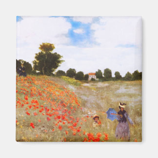 Monet Poppies Magnet