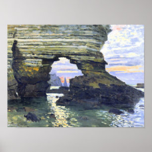 Monet - Port d'Amount Etretat, schönes Bild Poster