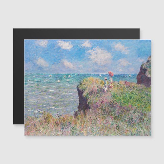 Monet - Promenade Cliff à la carte magnétique Pour (Devant / Derrière)