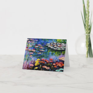 Monet Purple Water Lilies Note Card Karte