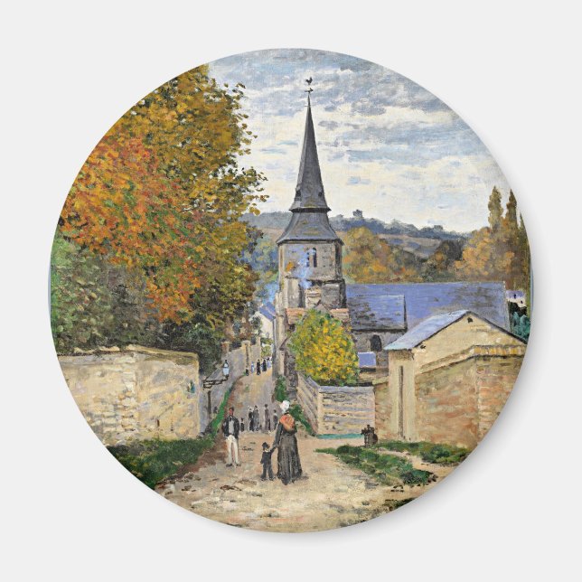 Monet - Rue de Sainte-Adresse, beaux-arts, Magnet (Devant)