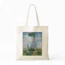 Monet Sac fourre-tout Art, Femme avec Parasol
