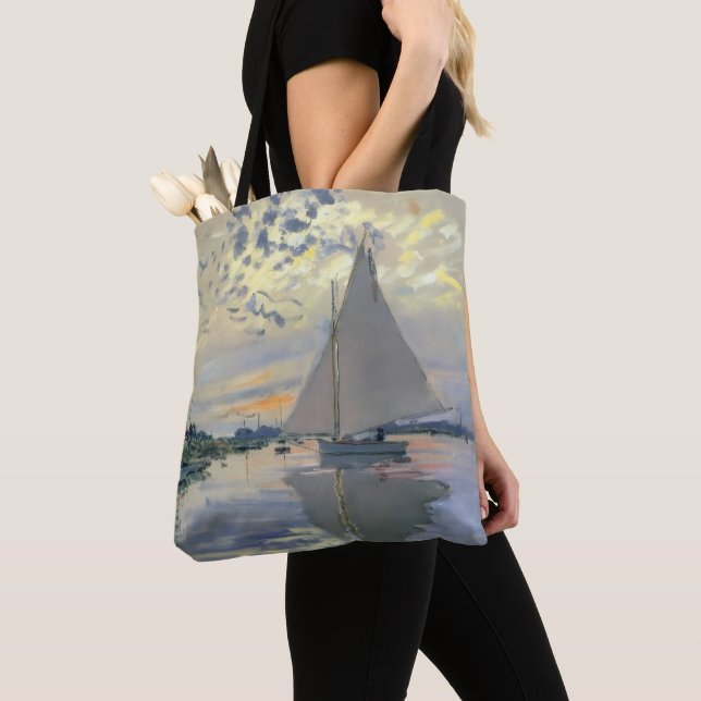 Monet Sailboat French Impressionism Classic Art Tasche (Von Nahem)