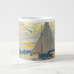Monet Sailboat in Le Petit-Gennevilliers Jumbo-Tasse