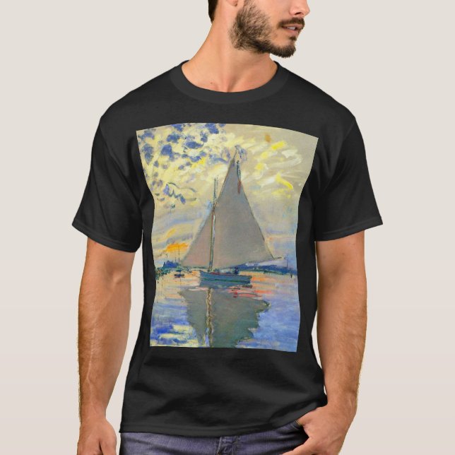 Monet Sailboat in Le Petit-Gennevilliers T-Shirt (Vorderseite)