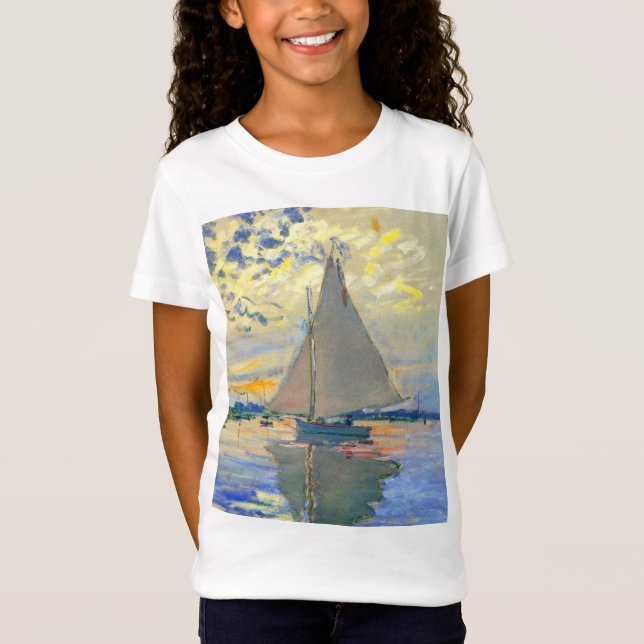 Monet Sailboat in Le Petit-Gennevilliers T-Shirt (Vorderseite)