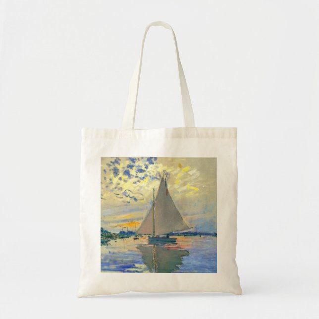 Monet Sailboat in Le Petit-Gennevilliers Tragetasche (Vorne)
