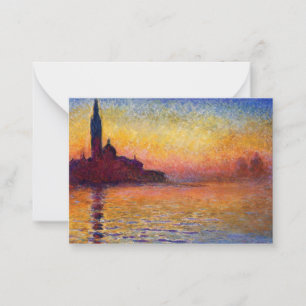 Monet San Giorgio Mitteilungskarte