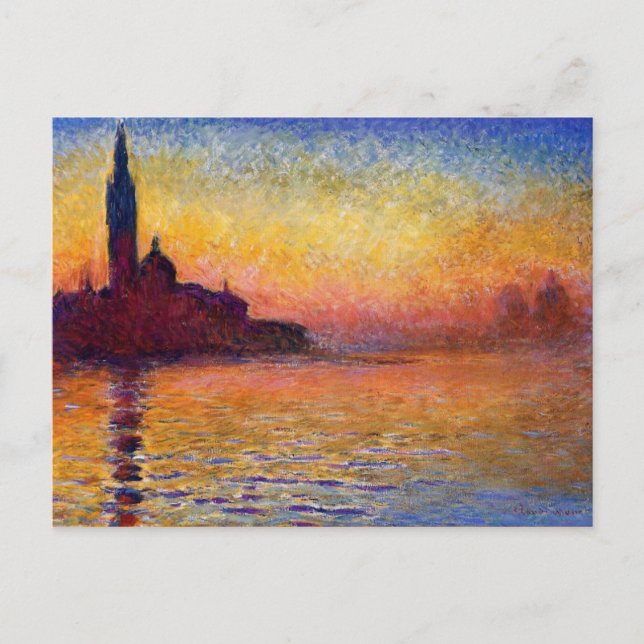 Monet San Giorgio Postkarte (Vorderseite)