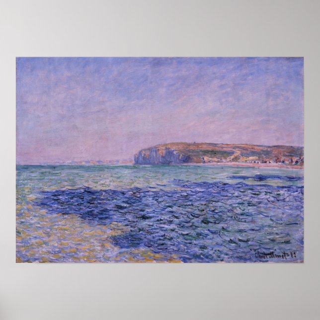 Monet - Schatten auf dem Meer Die Klippen von Pour Poster (Vorne)