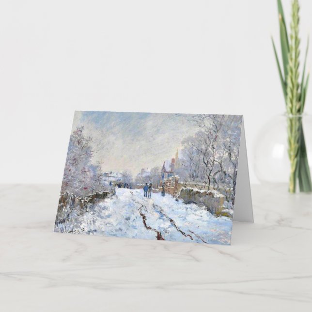 Monet - Schneeszene in Argenteuil (Vorderseite)