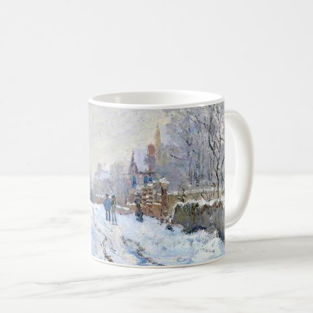 Monet - Schneeszene in Argenteuil Kaffeetasse (VorderseiteRechts)