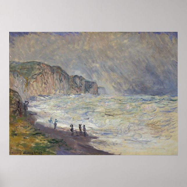 Monet - Schwersee in Pourville Poster (Vorne)