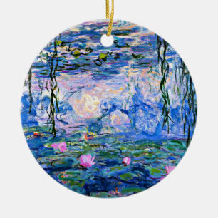 Monet: Seerosen 1919, berühmtes Gemälde Keramik Ornament