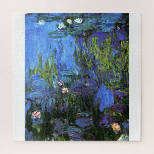 Monet - Seerosen, Blau Indigo