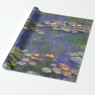 Monet Seerosen Meisterwerk Malerei Geschenkpapier
